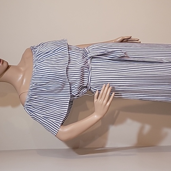 Maurices Maxi Striped Dress on or off shoulder - Picture 9 of 17